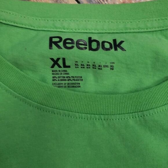 REEBOK GREEN TEE SIZE XL - Picture 2 of 3